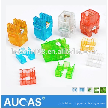 Taiwan Aucas Lan Kabel Stecker RJ 45 Wand Jack Cat5 e UTP Bunte modulare Jack